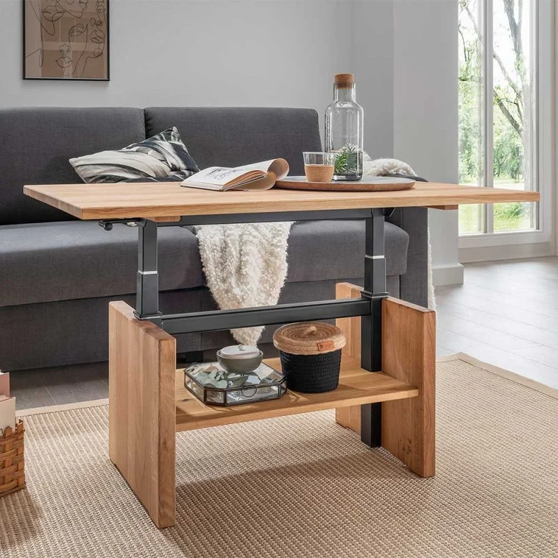Höhenverstellbarer Couchtisch als Esstisch