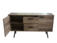 Modernes Sideboard mit Türen und Schubladen im Retro Stil.